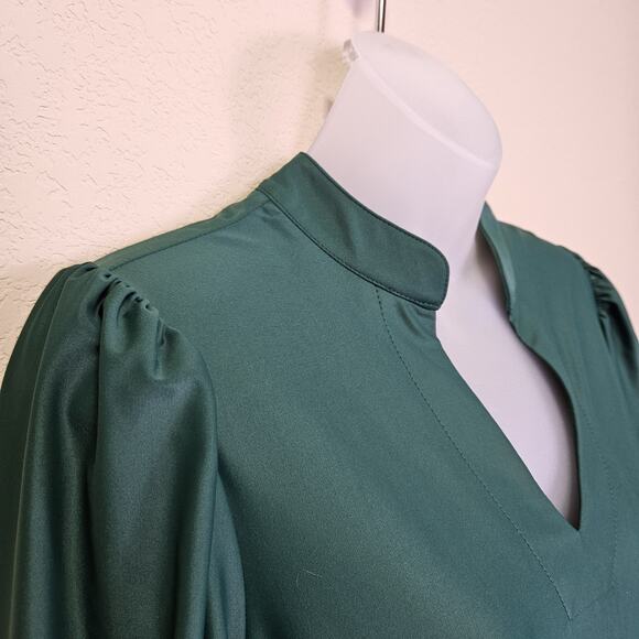 Jude Connally Tammi Dress Womens M Evergreen Tiered Cocktail Holiday Party Mini - Picture 5 of 16